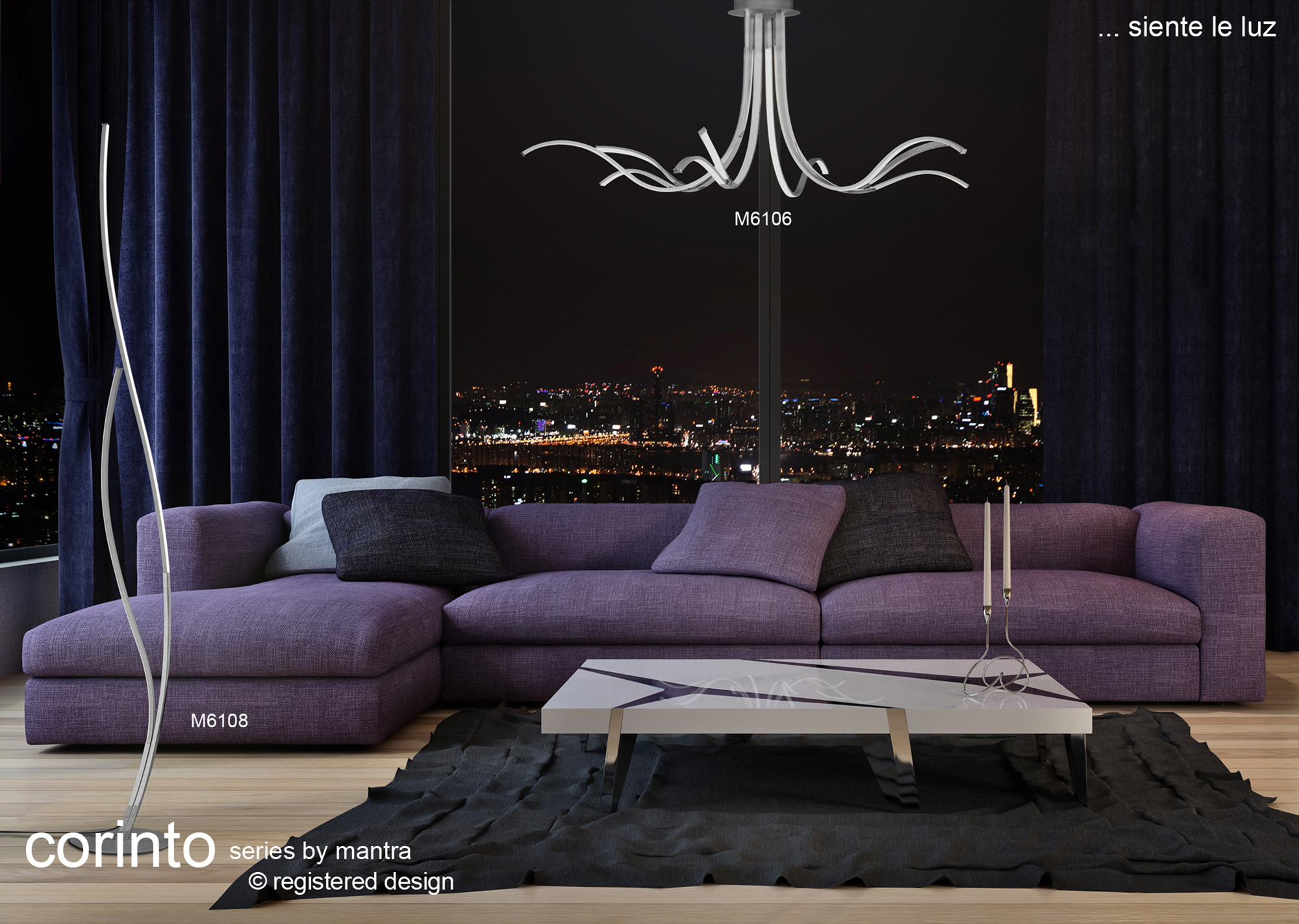 Corinto Floor Lamps Mantra Designer Floor Lamps 